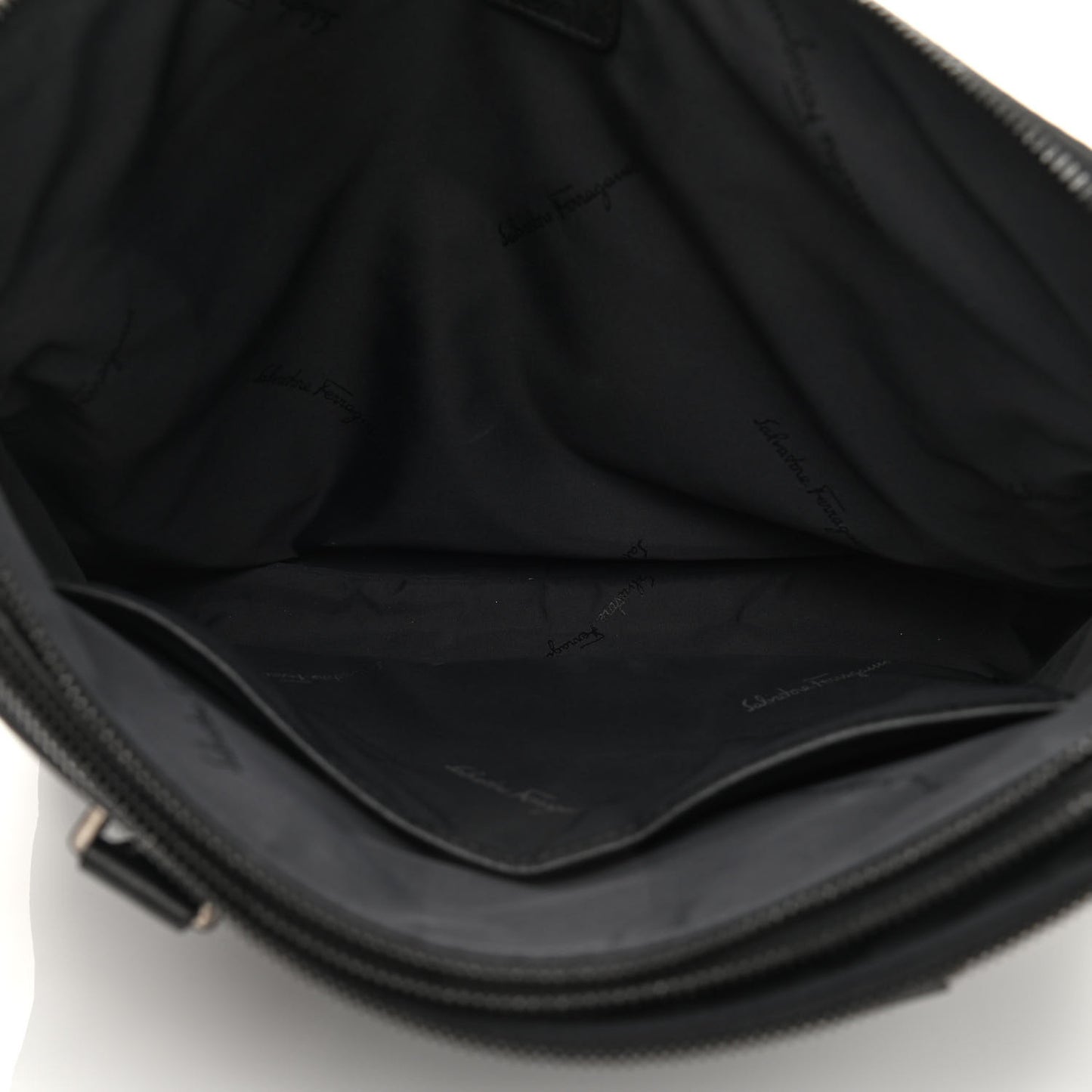 Tumbled Calfskin Business Bag Black