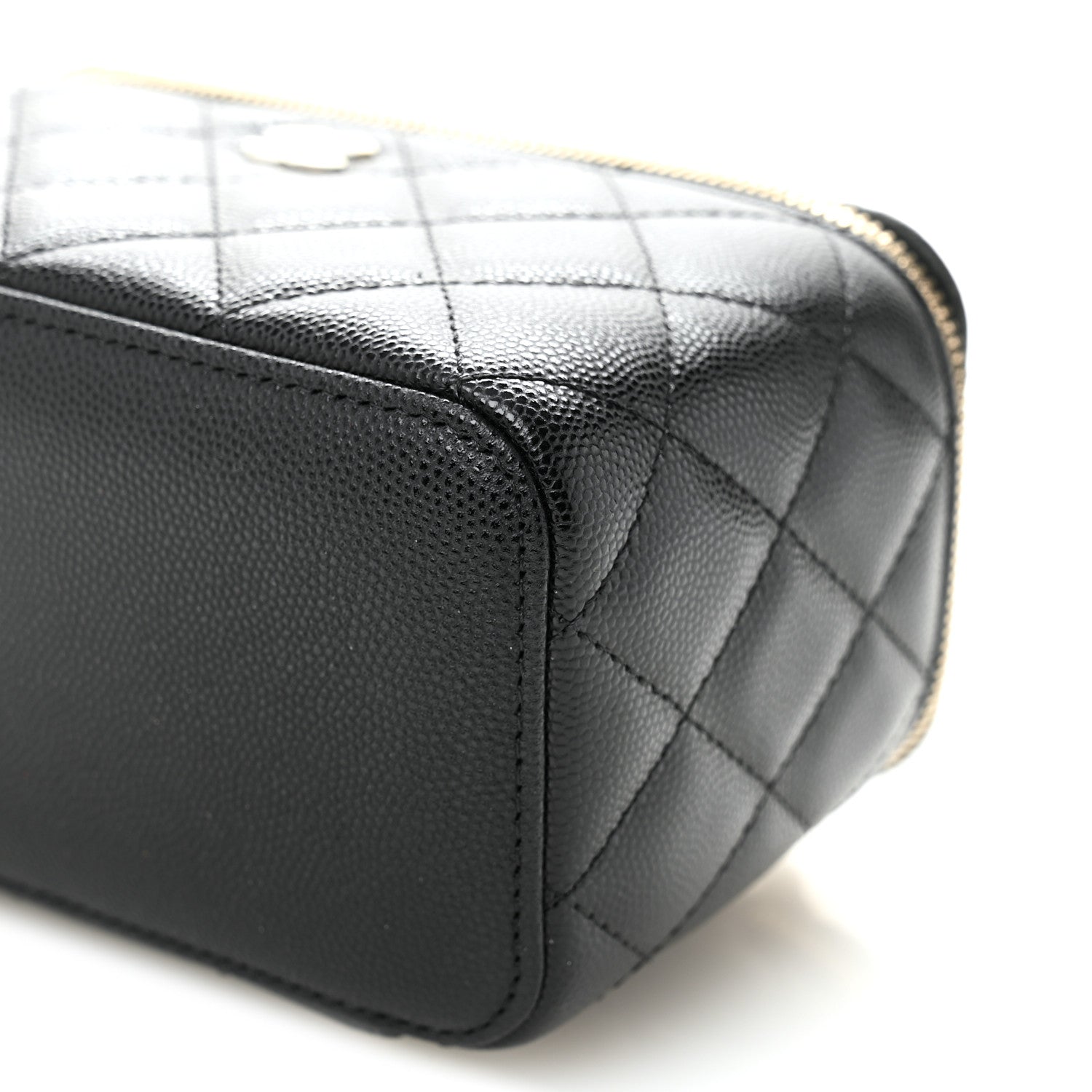 Chanel Caviar Quilted Small Vanity Case With Chain Black 10 of 11