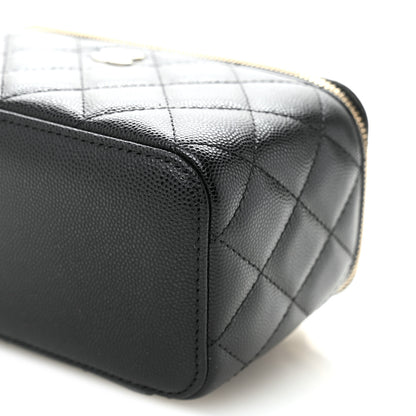 Chanel Caviar Quilted Small Vanity Case With Chain Black 10 of 11