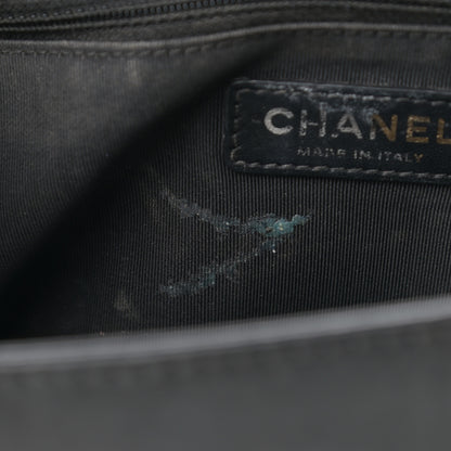 Chanel Tweed Lambskin Quilted New Medium Braided Jacket Boy Flap Black 29 of 31