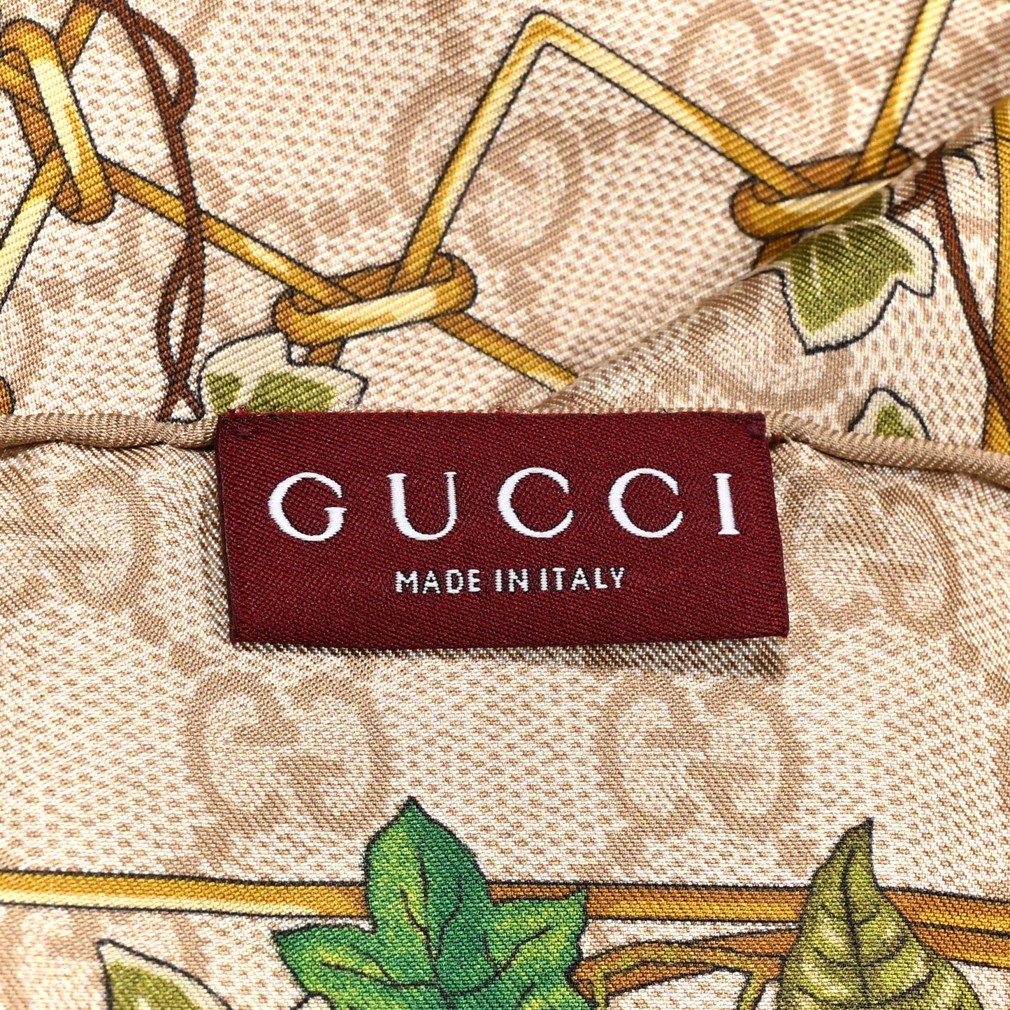 Silk Twill GG Monogram Animal Floral Print Scarf Brown Multicolor