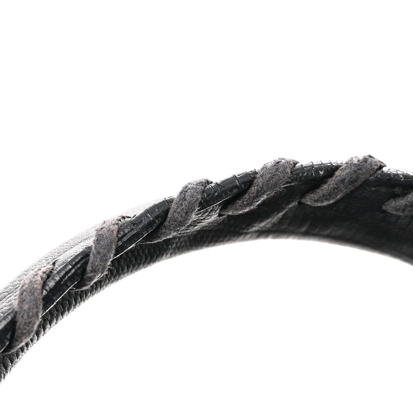 Calfskin Lizard Embossed Classic Hardware City Black