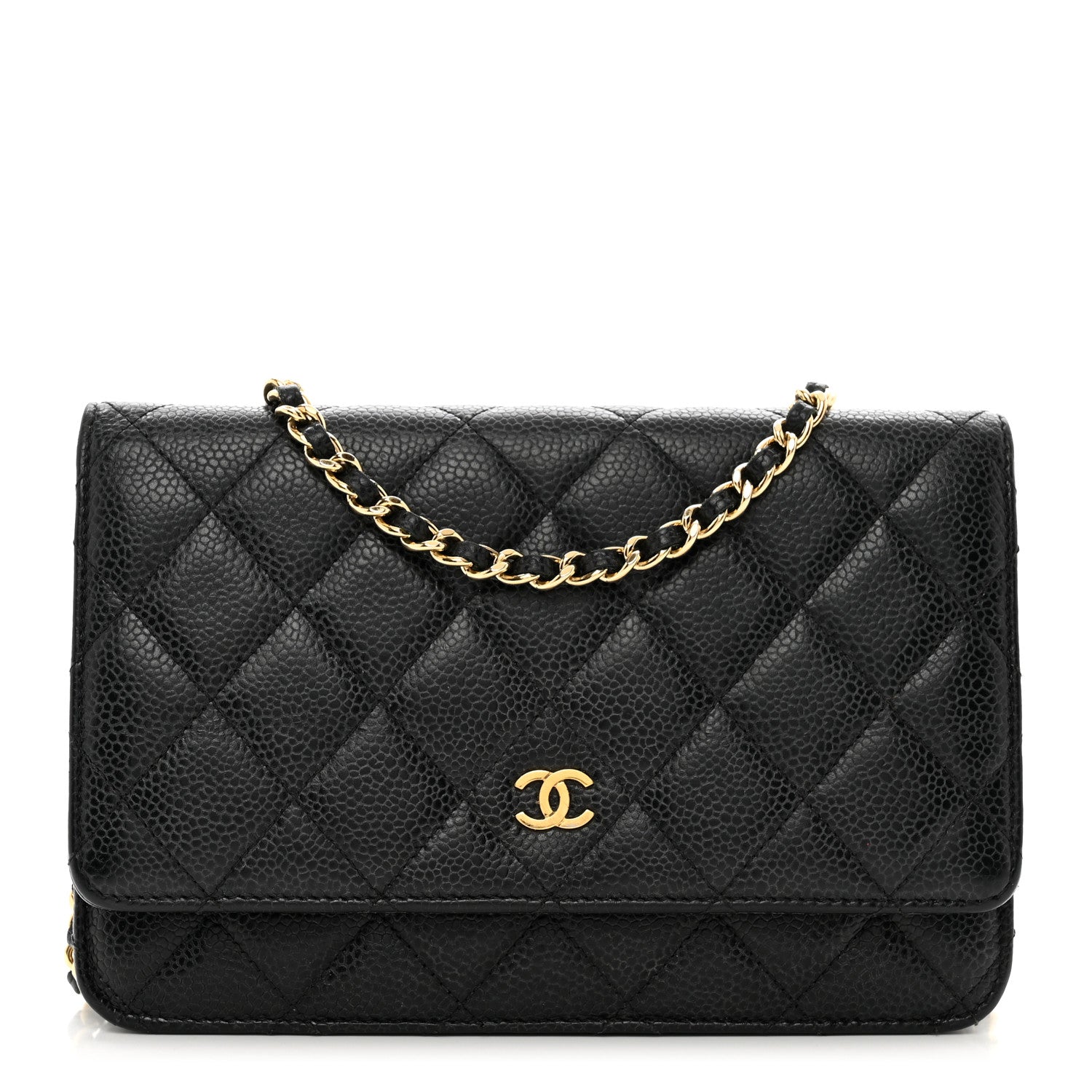 Chanel Caviar Quilted Wallet on Chain WOC Black 1 of 11