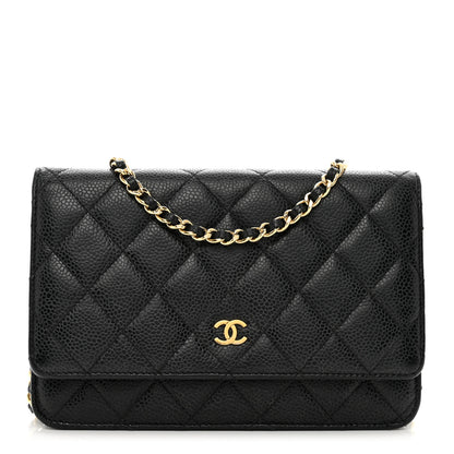 Chanel Caviar Quilted Wallet on Chain WOC Black 1 of 11