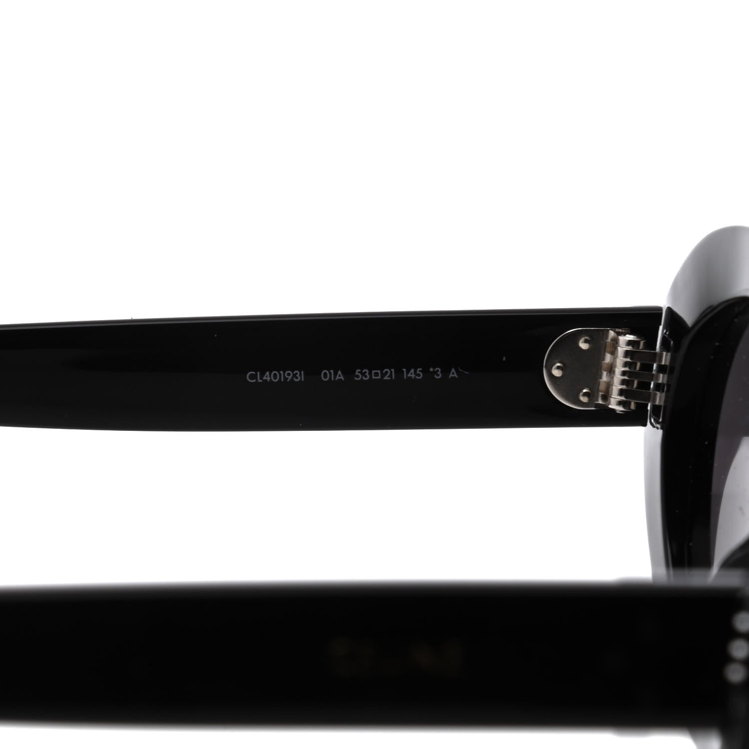 Celine Acetate Cat Eye Sunglasses CL401931 Black 5 of 6