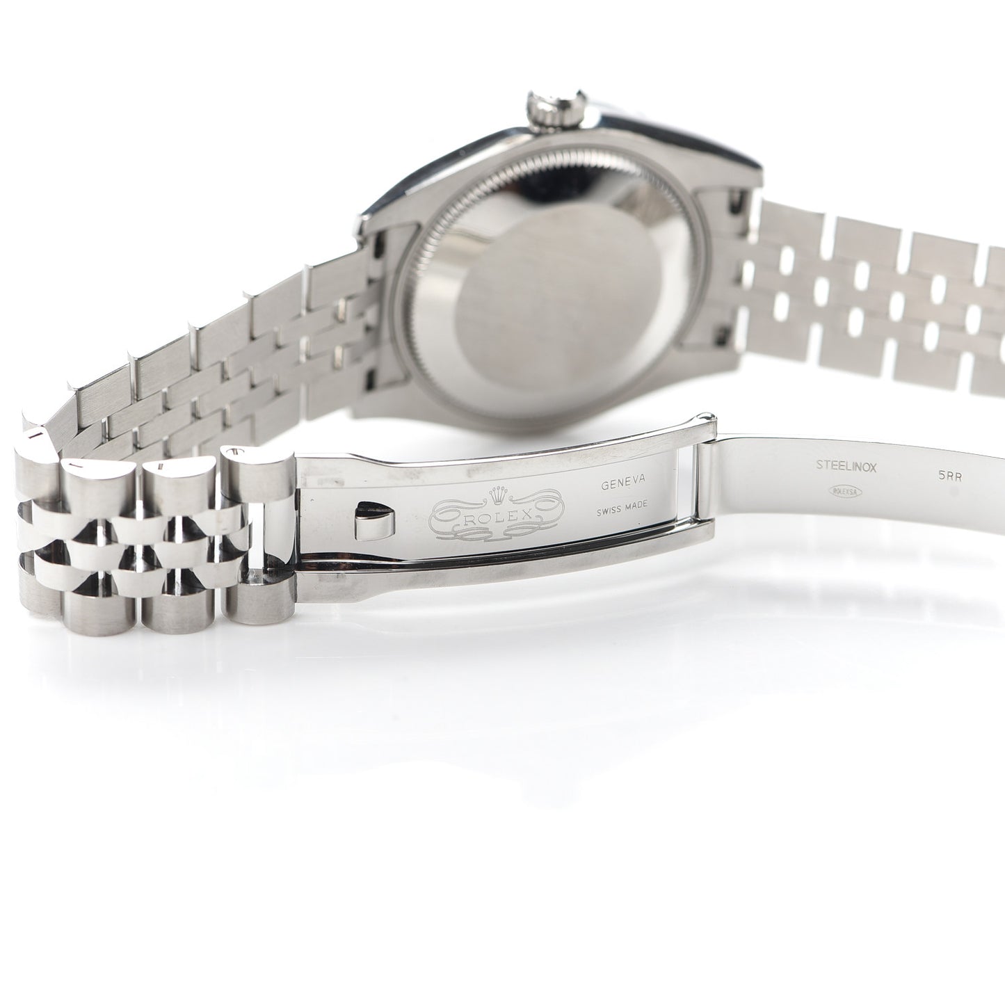 Stainless Steel 18K White Gold 31mm Oyster Perpetual Datejust Watch Dark Rhodium Floral 178274