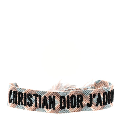 Christian Dior Woven Cotton J'Adior Friendship Bracelet Blue Nude 1 of 5