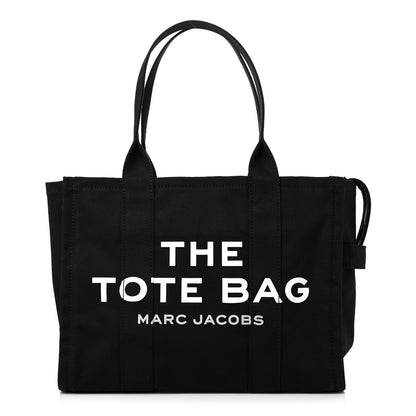 Marc Jacobs Cotton Canvas Large The Tote Bag Black 1 of 10