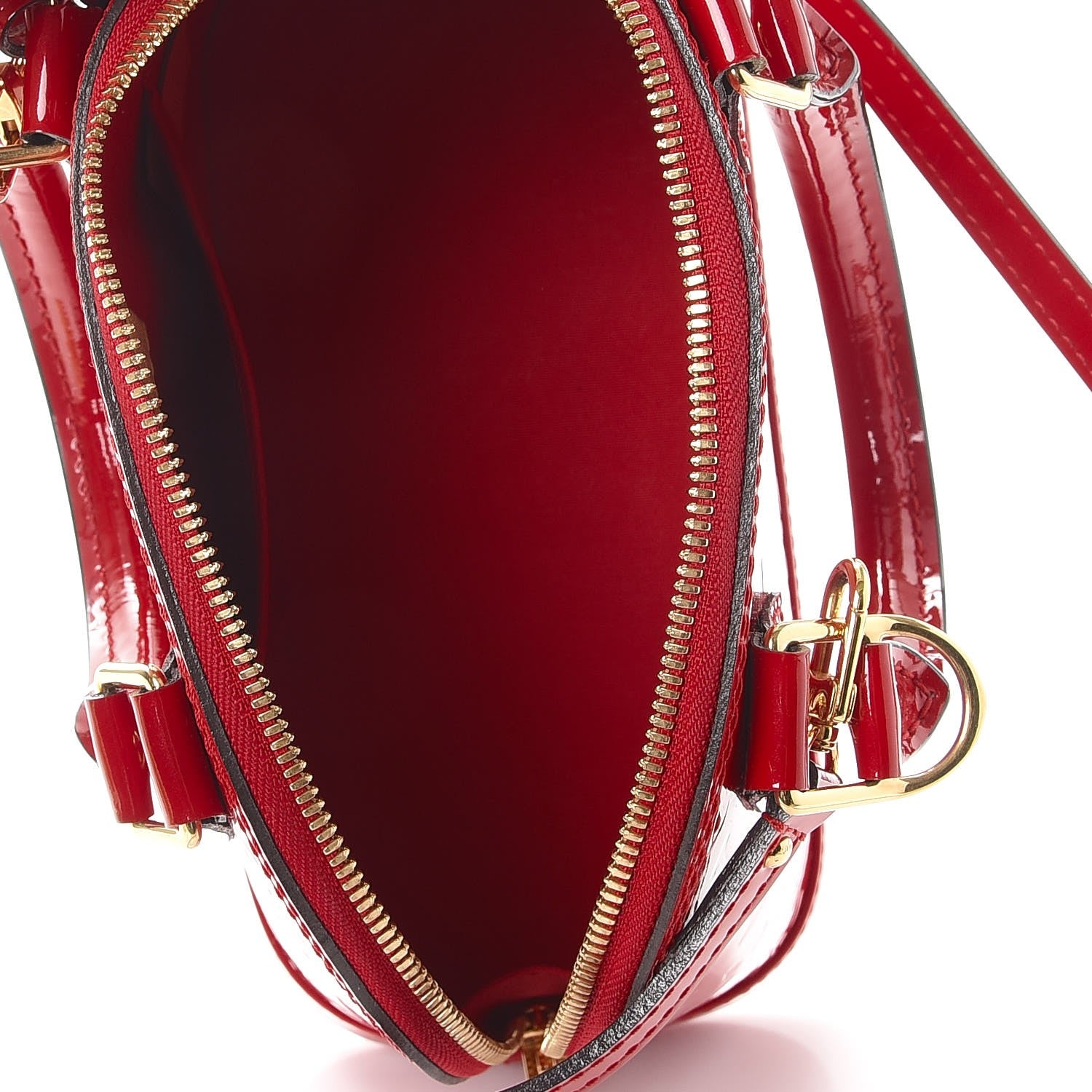 Louis Vuitton Vernis Alma BB Cherry 5 of 8