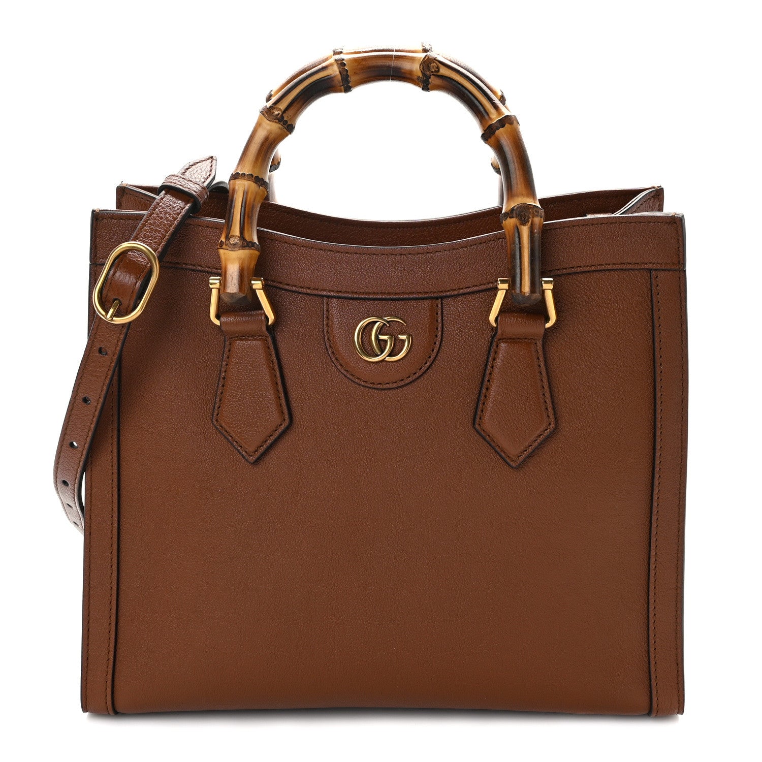 Gucci Wonka Grain Calfskin Small Diana Tote Bag Cuir 1 of 11