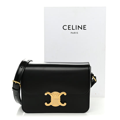 Celine Shiny Calfskin Teen Triomphe Black 12 of 12