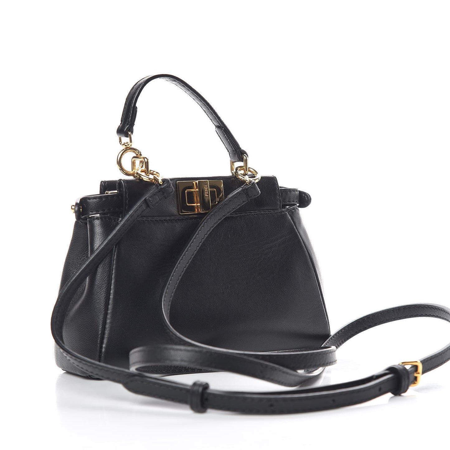 Nappa Micro Peekaboo Iconic Satchel Black