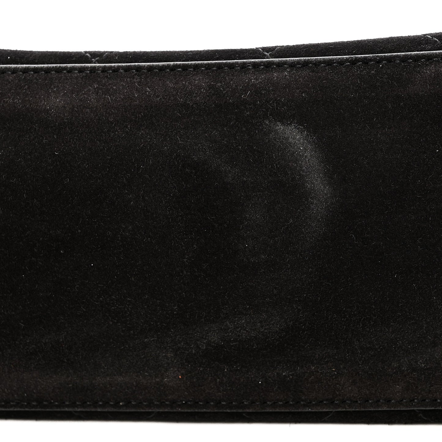 Suede Calfskin Small Souplissimo Maxi Flap Black