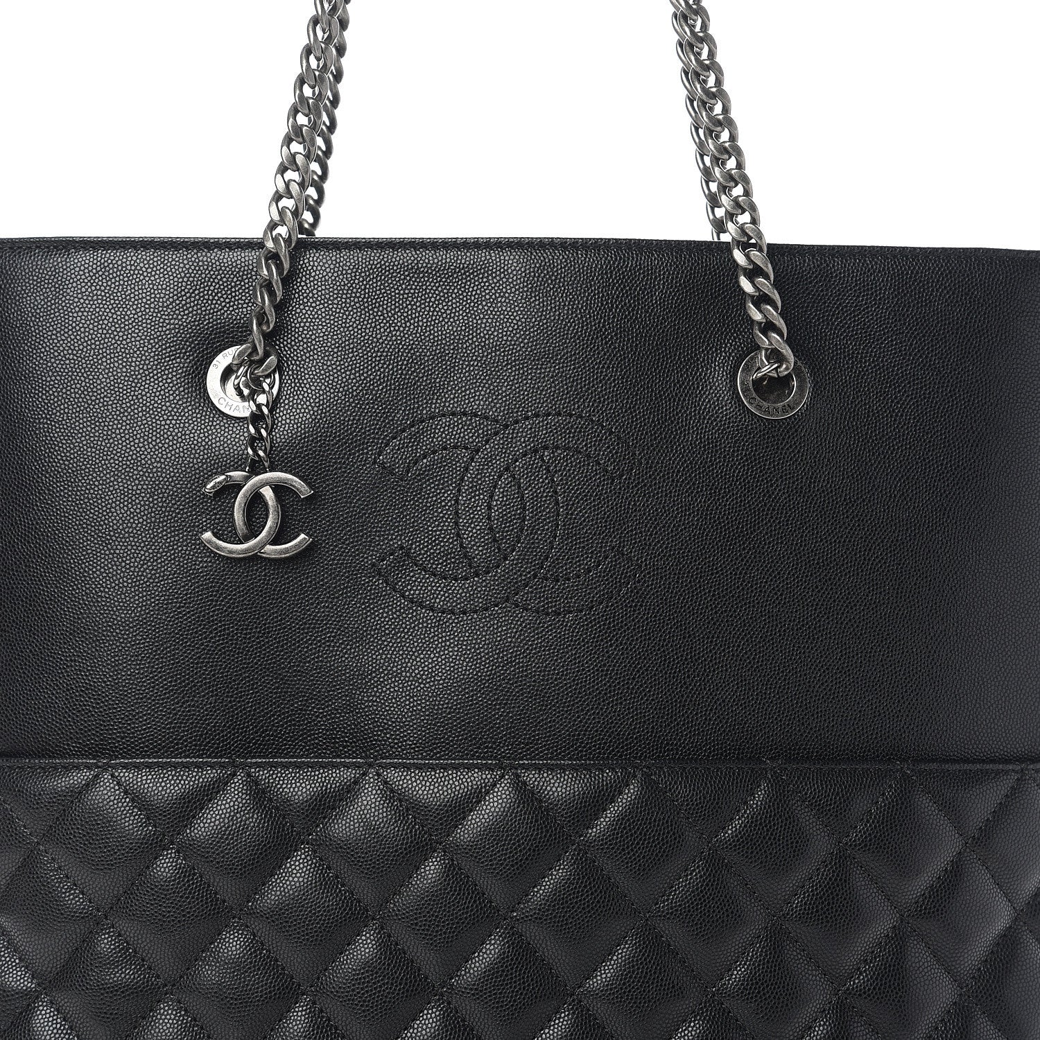 Chanel Caviar Quilted Urban Delight Tote Black 8 of 10