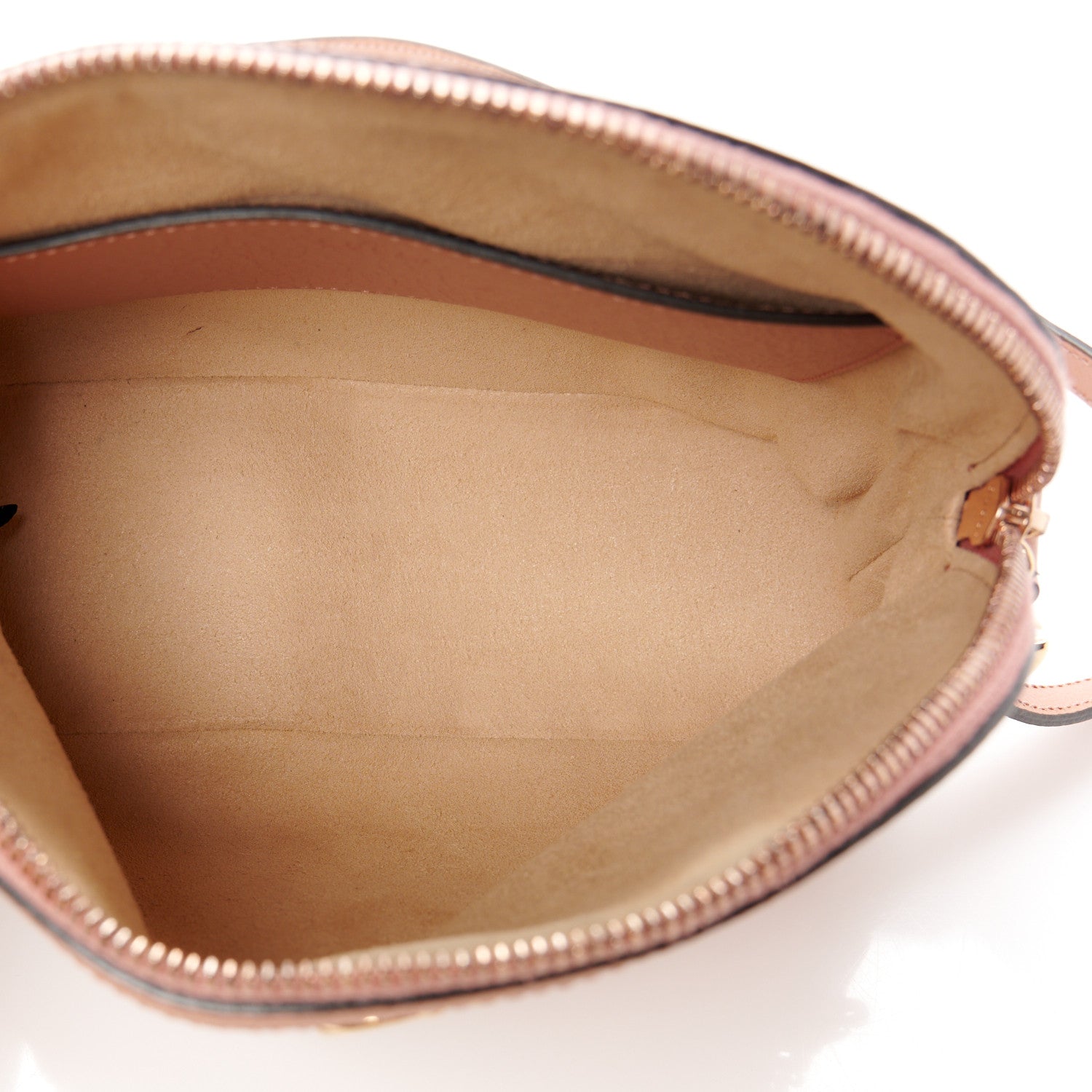Gucci Monogram Textured Dollar Calfskin Small Ophidia Dome Shoulder Bag Cloche Rose Pink 5 of 13