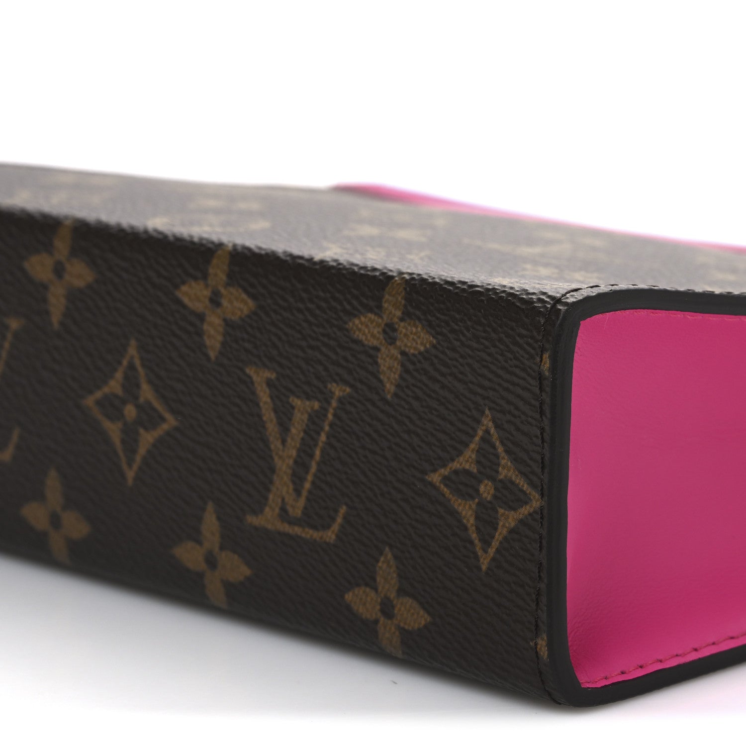 Louis Vuitton Monogram Macassar Pochette Voyage MM Fuchsia 9 of 9