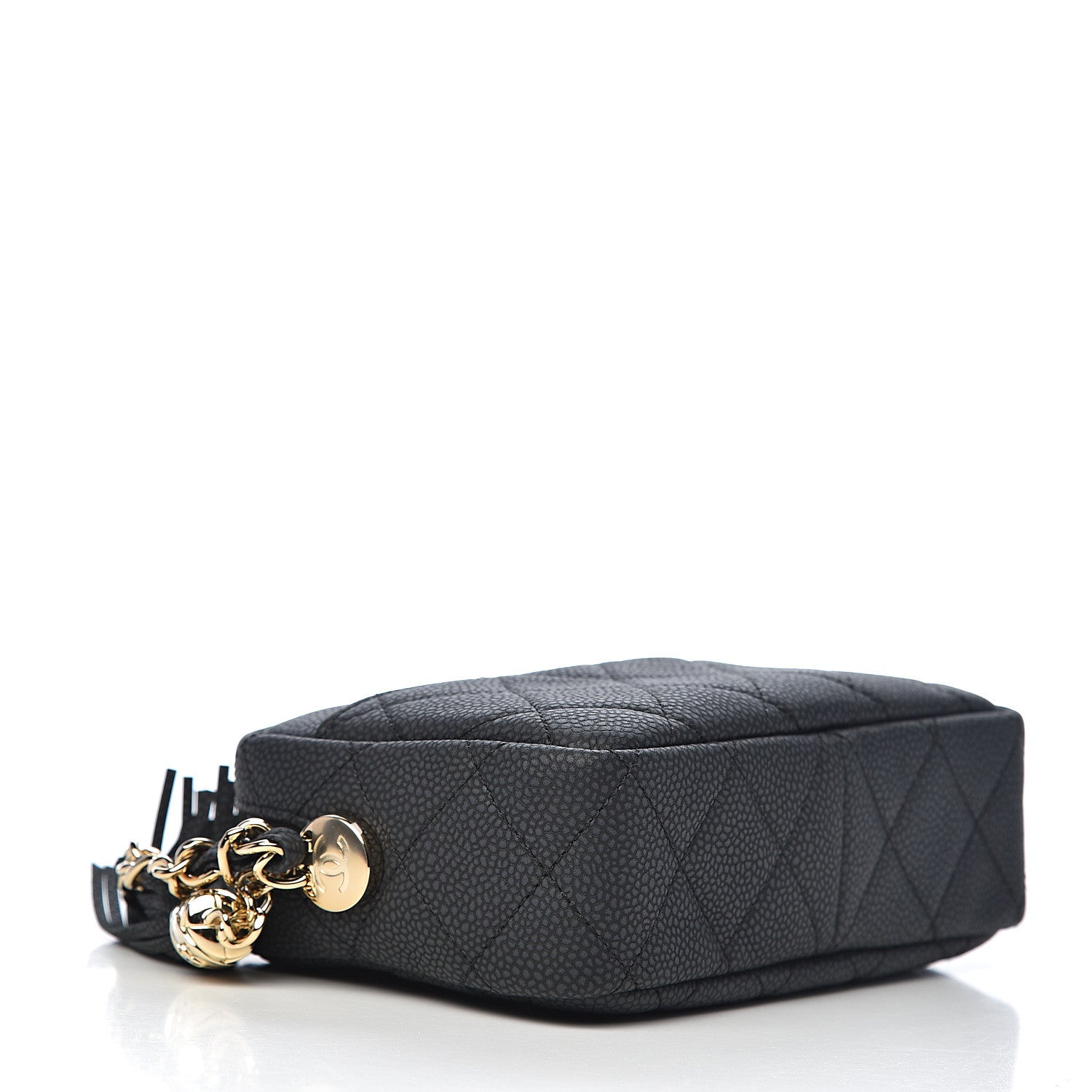 Chanel Iridescent Caviar Quilted Mini Coco Tassel Camera Case Black 4 of 10