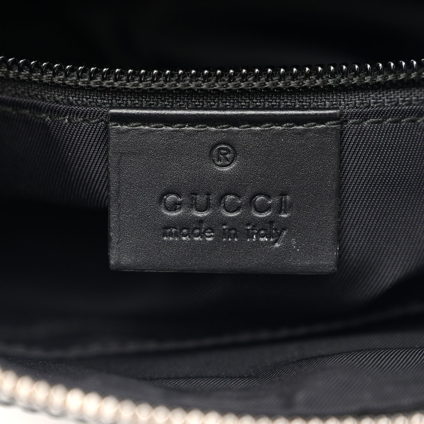 GG Supreme Monogram Web Messenger Bag Black