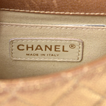 Chanel Metallic Goatskin Quilted Rita Flap Gold 6 of 14
