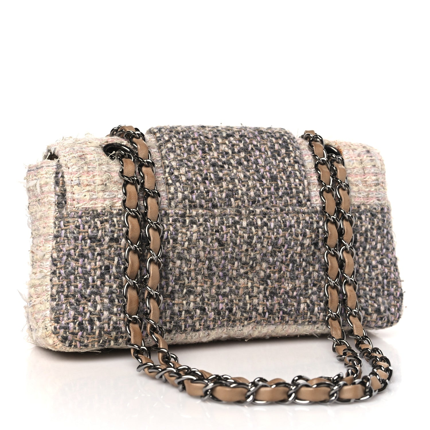 Chanel Tweed Small Fantasy Flap Grey 3 of 11