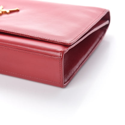 Saint Laurent Smooth Calfskin Medium Classic Monogram Kate Tassel Satchel New Red 11 of 11