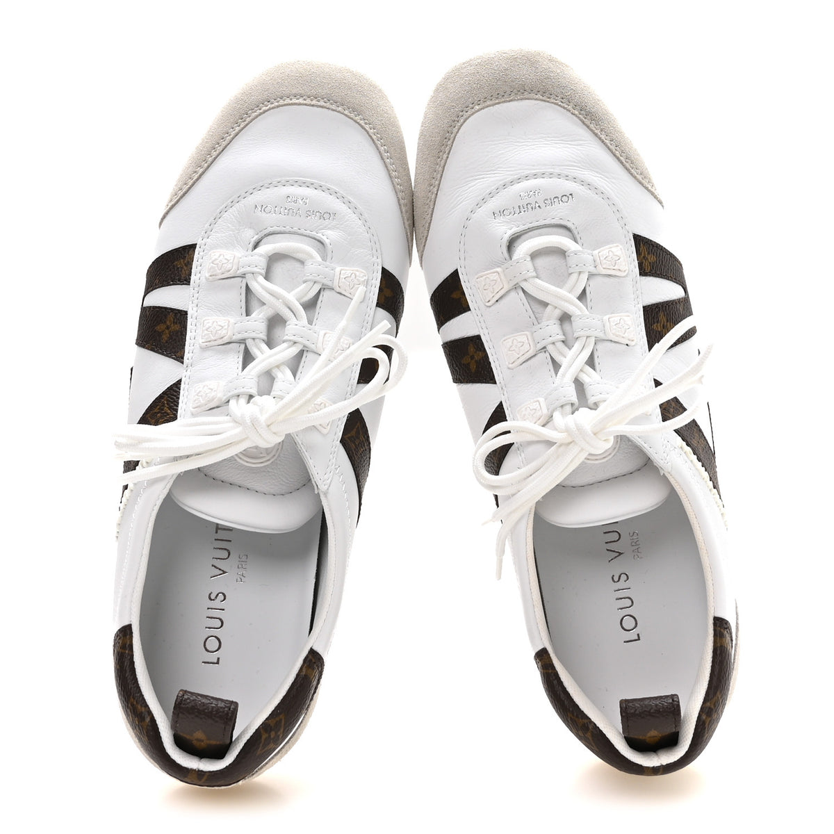 Louis Vuitton Monogram Calfskin Womens LV Sneakerina 40 White 2 of 9