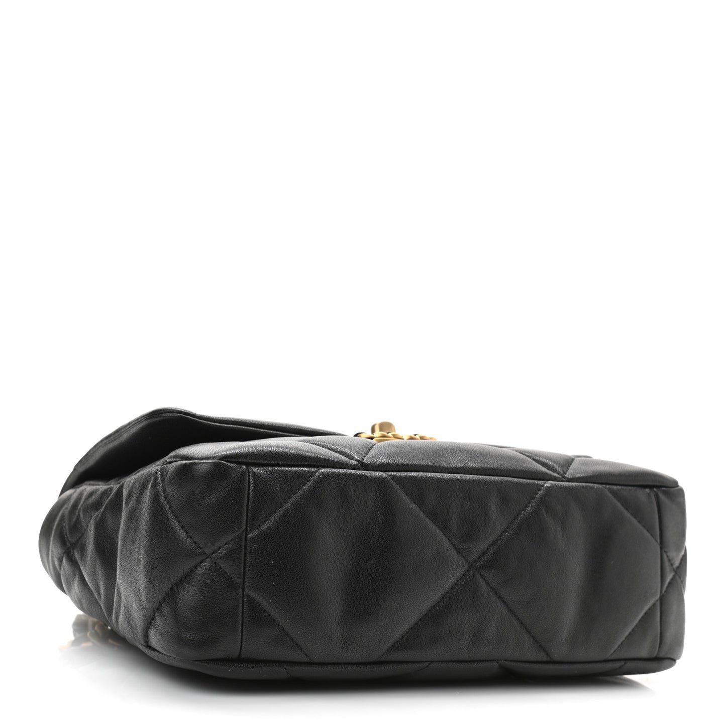 Lambskin Quilted Medium Chanel 19 Flap Black