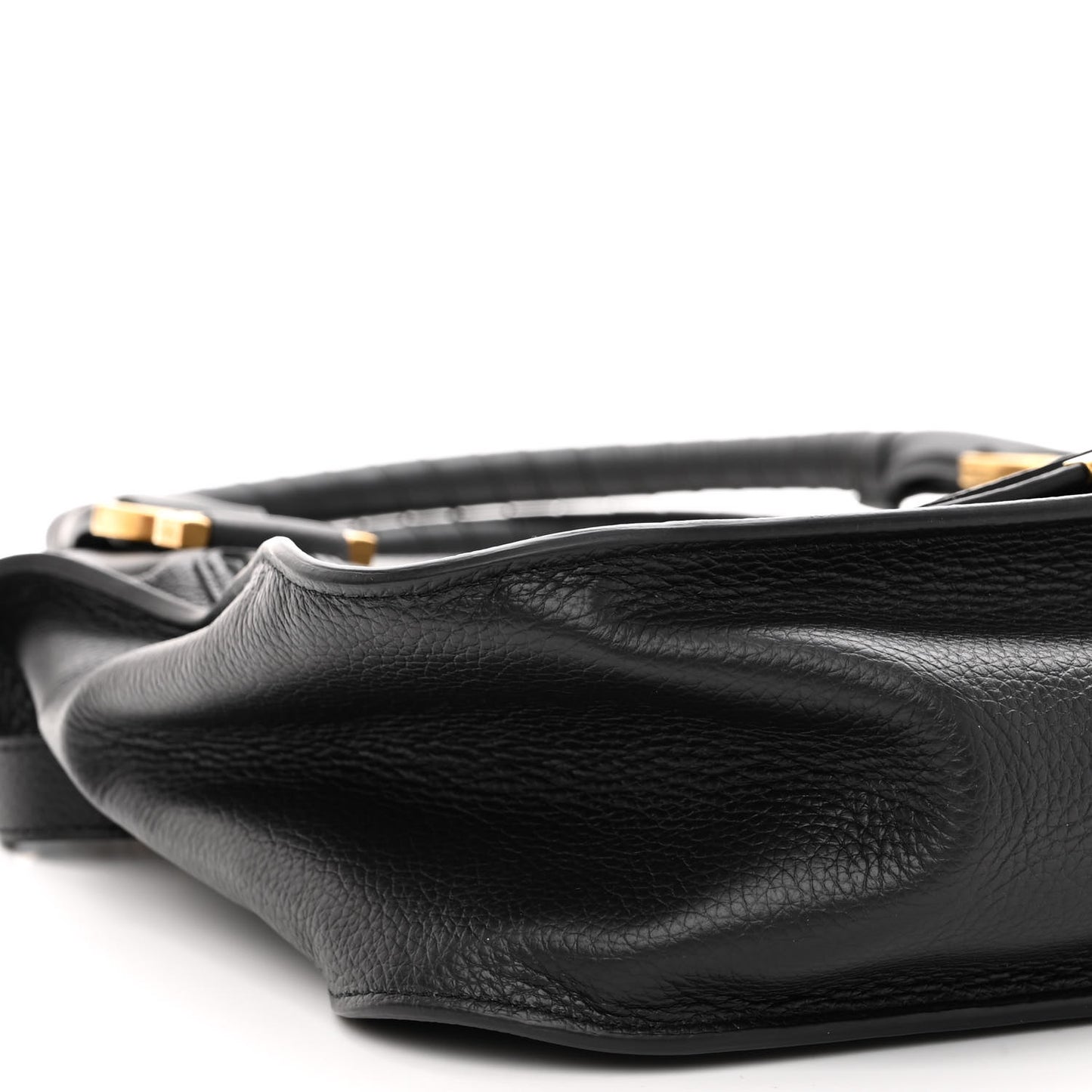 Calfskin Medium Marcie Satchel Black
