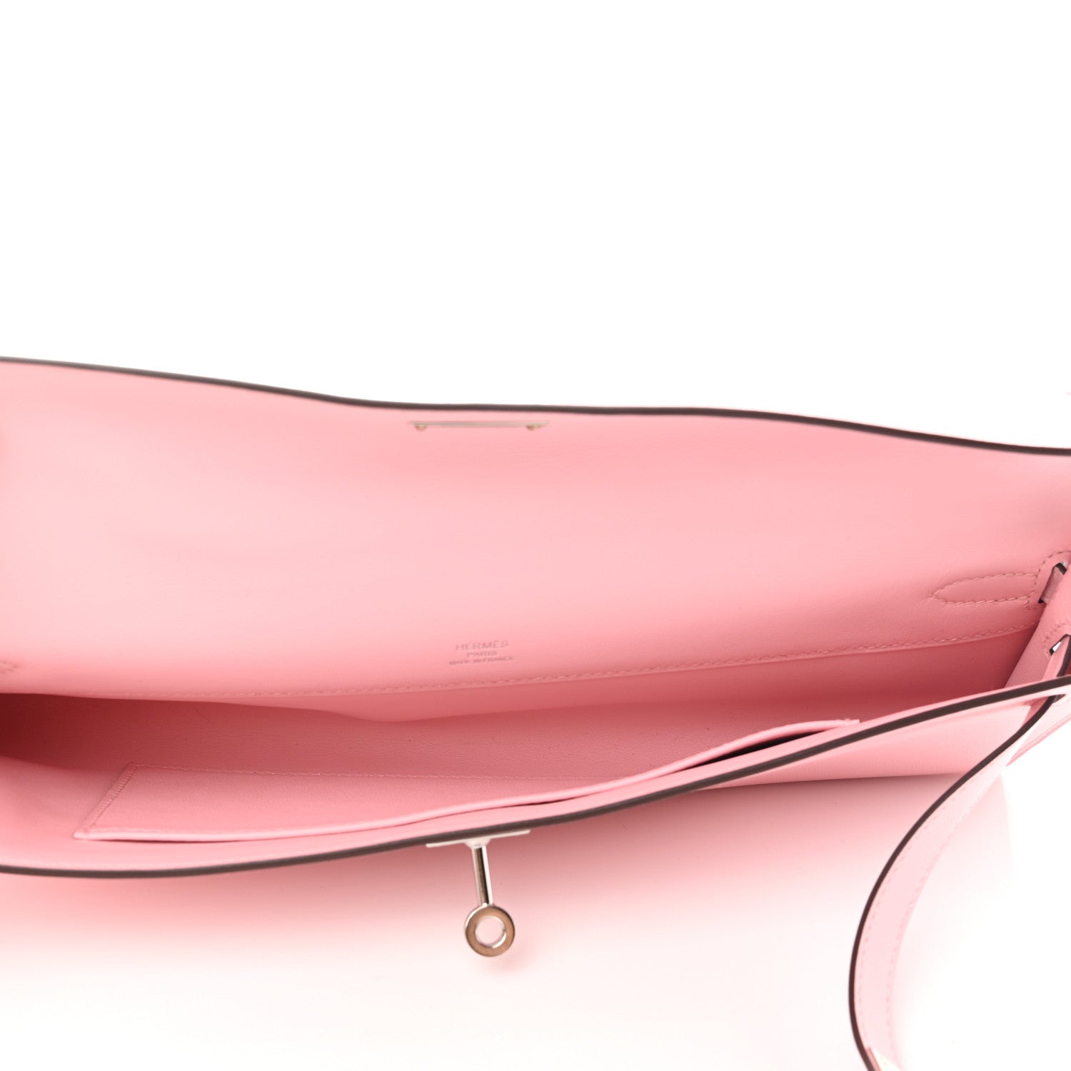 Hermes Swift Kelly Cut Clutch Pochette Rose Sakura 5 of 10