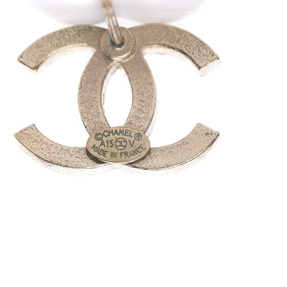 Chanel Crystal CC Earrings Gold 4 of 5