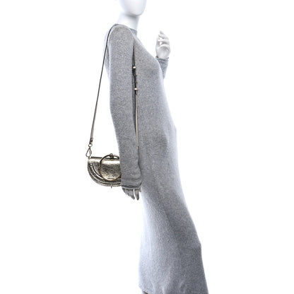 Chloe Metallic Calfskin Small Nile Bracelet Minaudiere Bag Gold 2 of 10