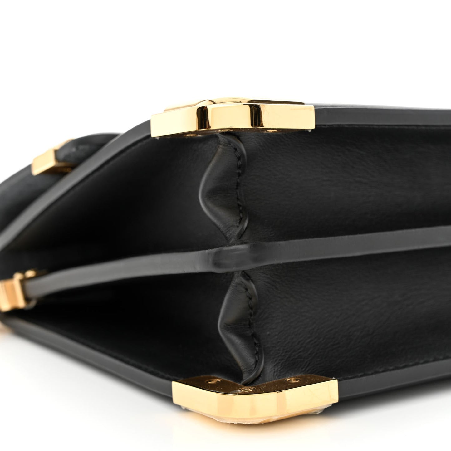 Calfskin Nanogram Embossed Dauphine MM Black