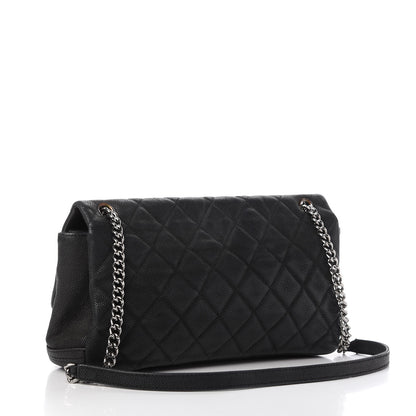 Chanel Iridescent Caviar Quilted Medium Lady Pearly Flap Black 3 of 15