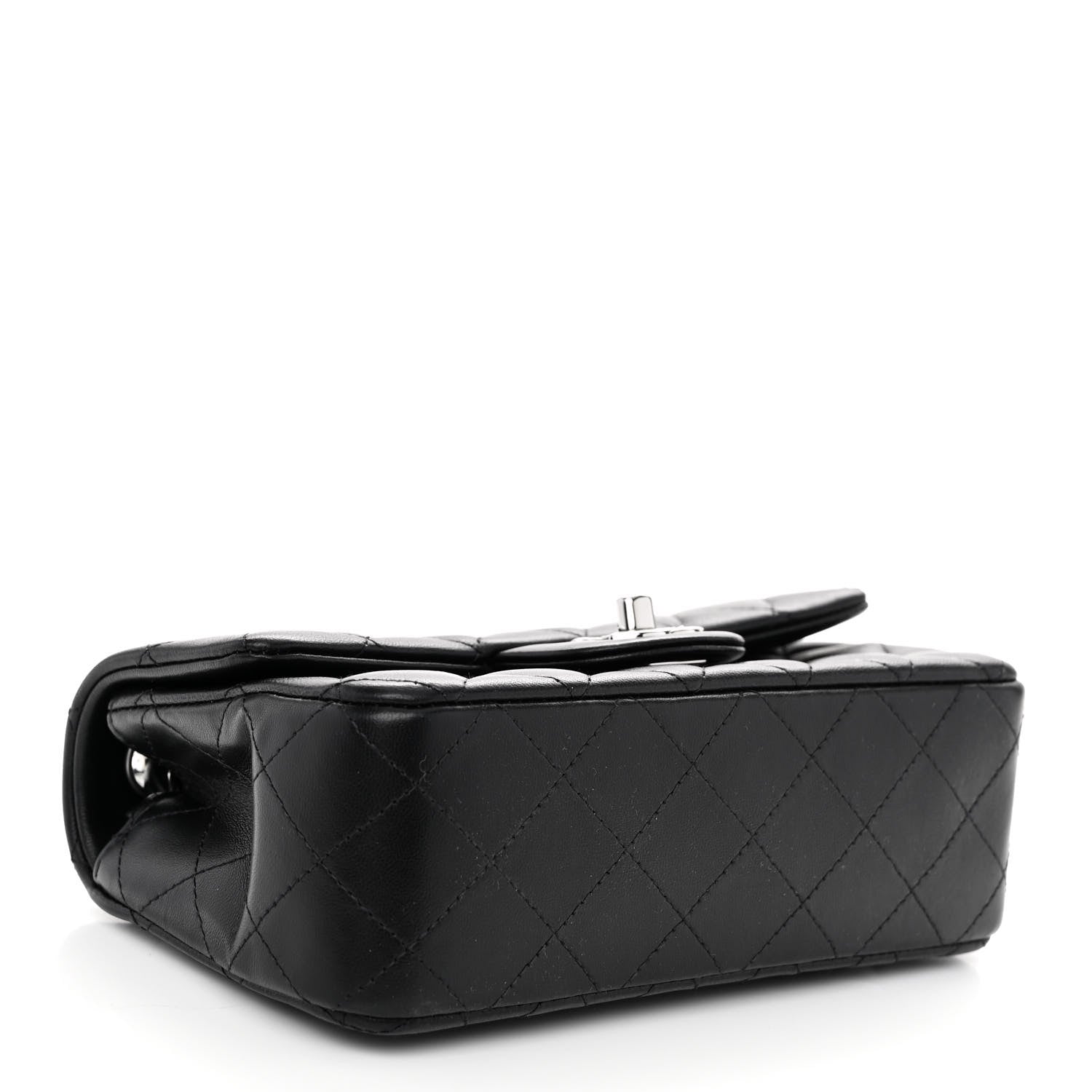 Chanel Lambskin Quilted Mini Rectangular Flap Black 4 of 10