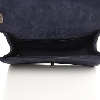 Chanel Iridescent Caviar Quilted Medium Boy Flap Navy 5 of 17
