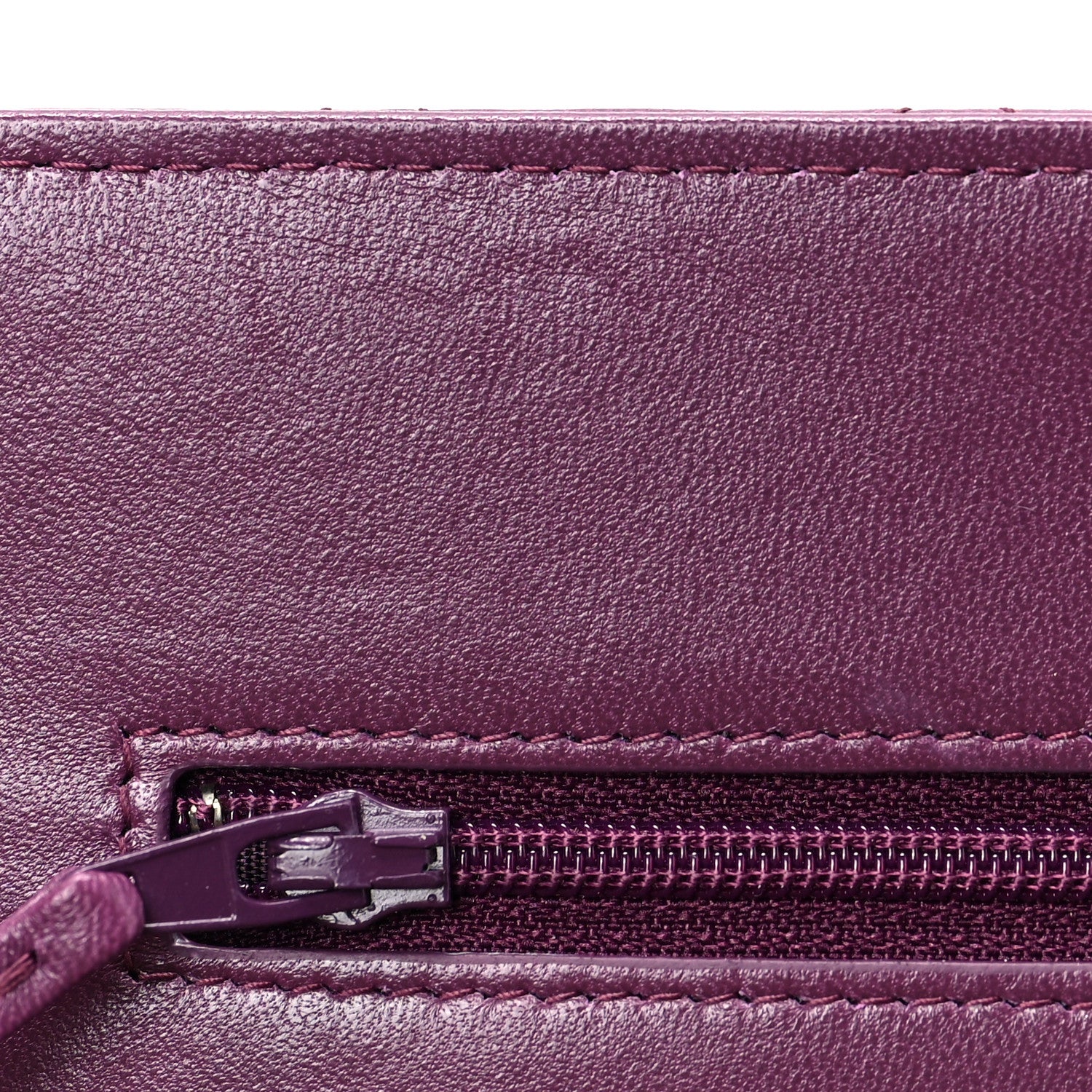 Chanel Lambskin Quilted Trendy CC Wallet On Chain WOC Purple 9 of 9