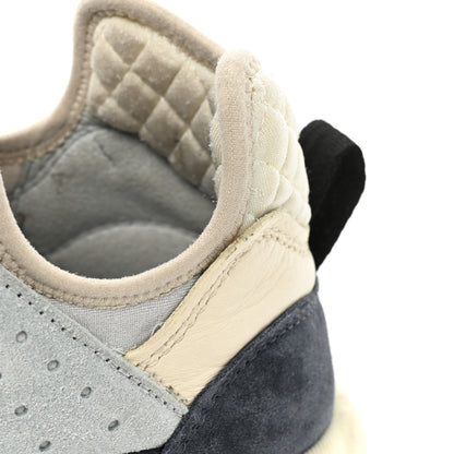 Chanel Fabric Suede Calfskin Mesh Womens CC Sneakers 40 Black Blue Ivory 12 of 13