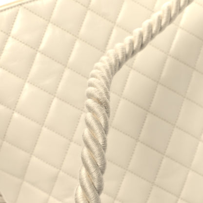 Chanel Crumpled Calfskin En Vogue Rope Hobo Bag White 11 of 11