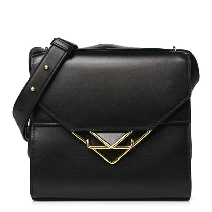 Bottega Veneta Box Calfskin Nappa Clip Bag Black 1 of 11