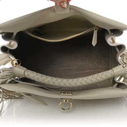 Mulberry Heavy Grain Small Iris Tote Chalk 5 of 10