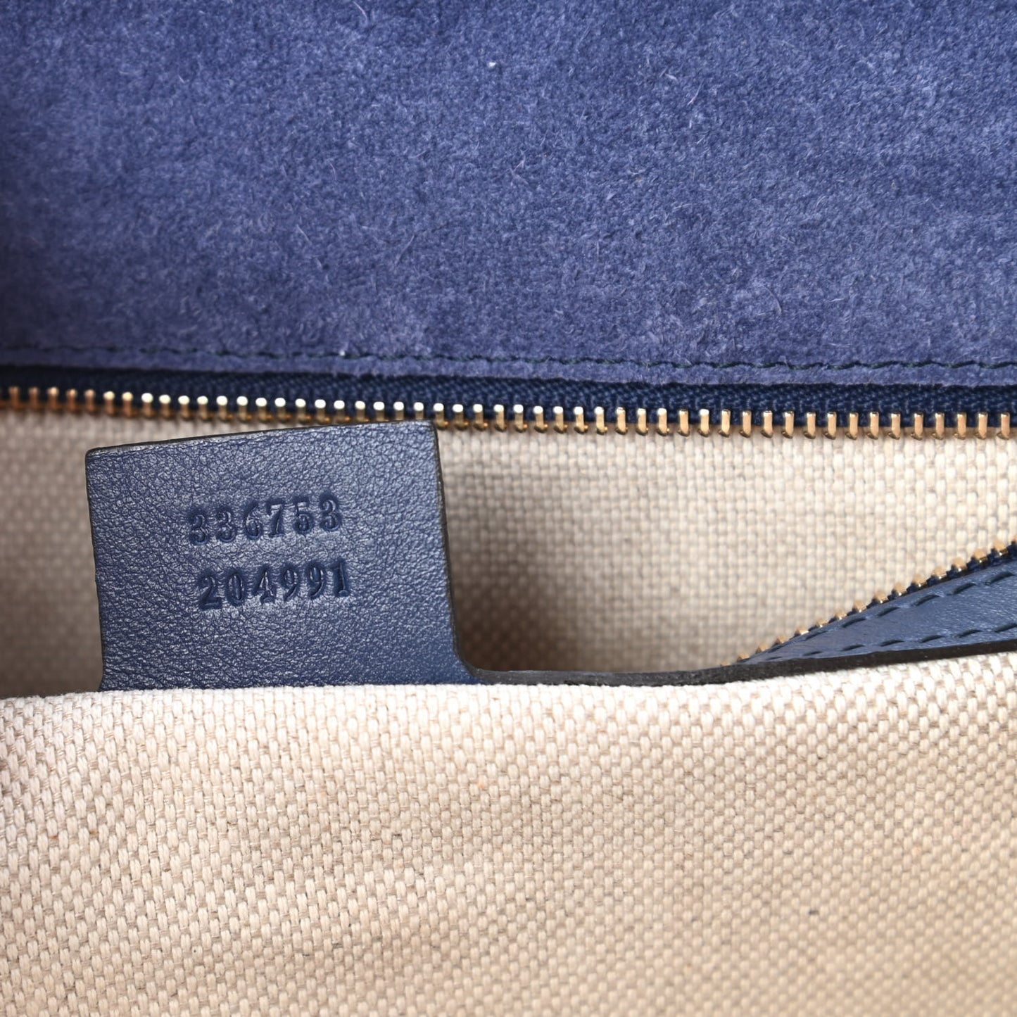 Soft Patent Medium Soho Clutch Uniform Blue