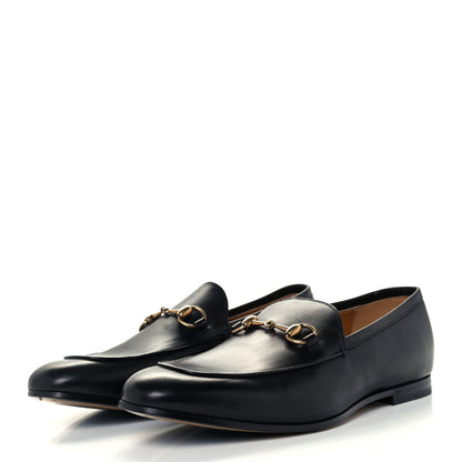 Gucci Calfskin Horsebit Mens Jordaan Loafers 8.5 Black 2 of 10