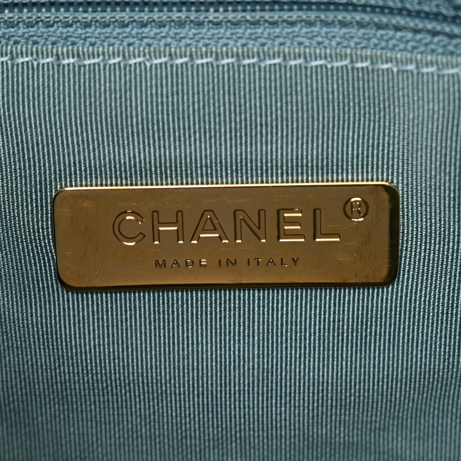 Chanel Tweed Quilted Large Chanel 19 Flap Blue Multicolor 6 of 12