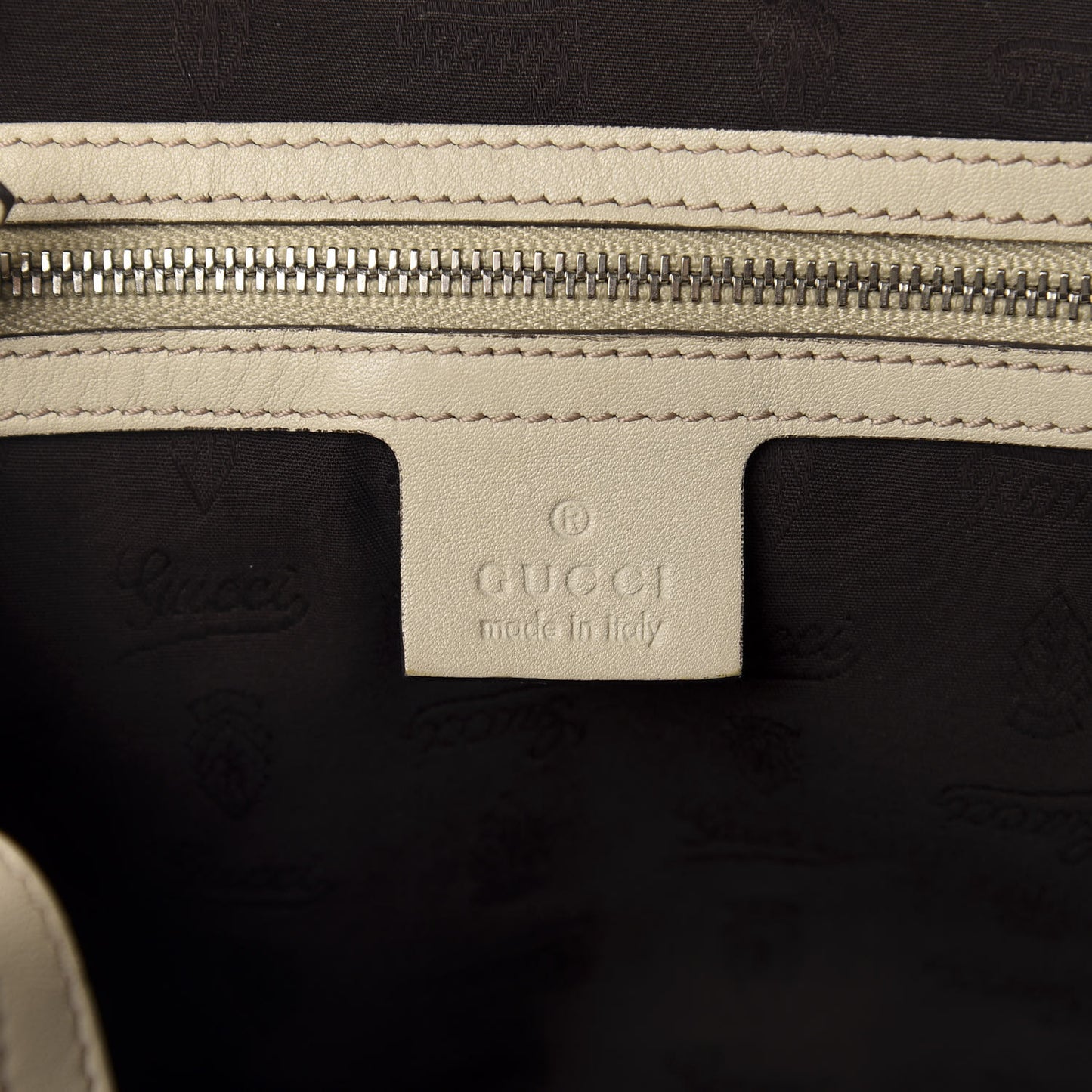 Guccissima Medium Twins Shoulder Bag Off White