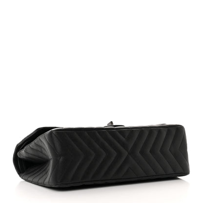 Chanel Sheepskin Chevron Quilted 2.55 Reissue 226 Flap So Black 4 of 13