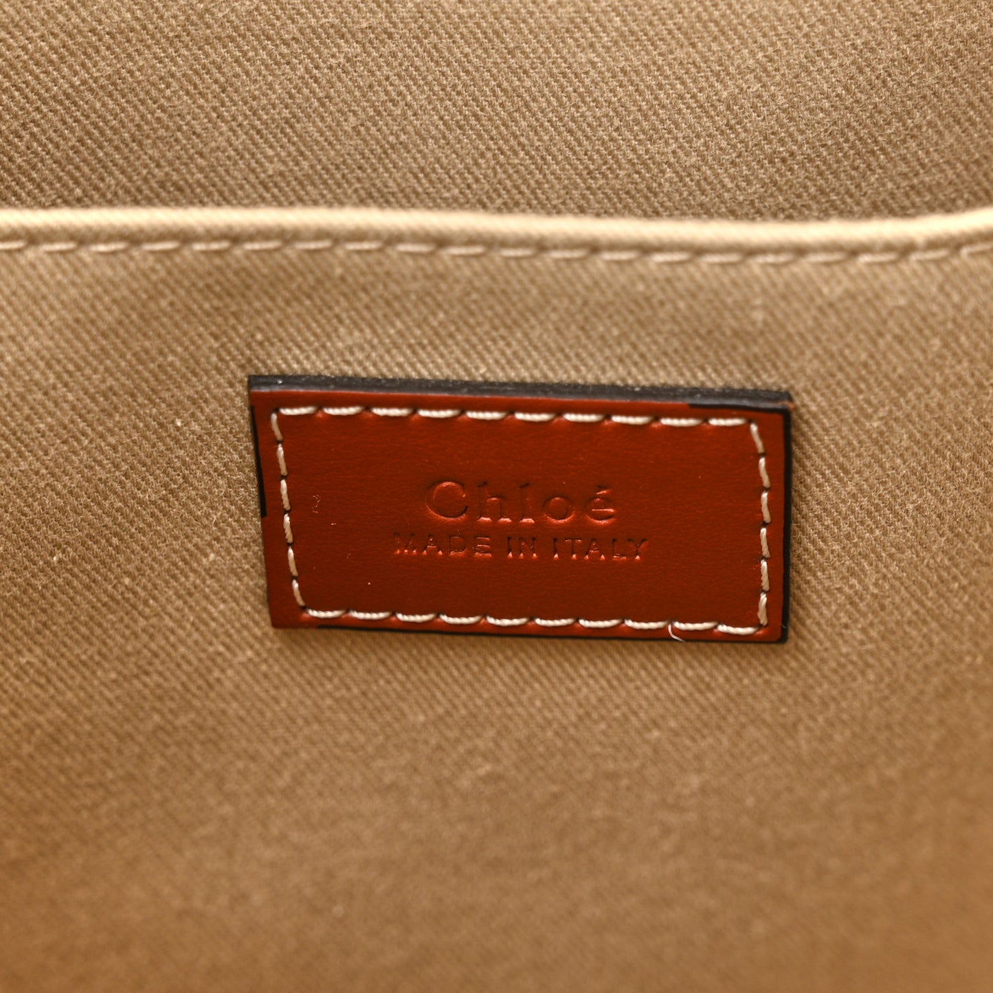 Cotton Calfskin Medium Woody Ribbon Tote White Brown