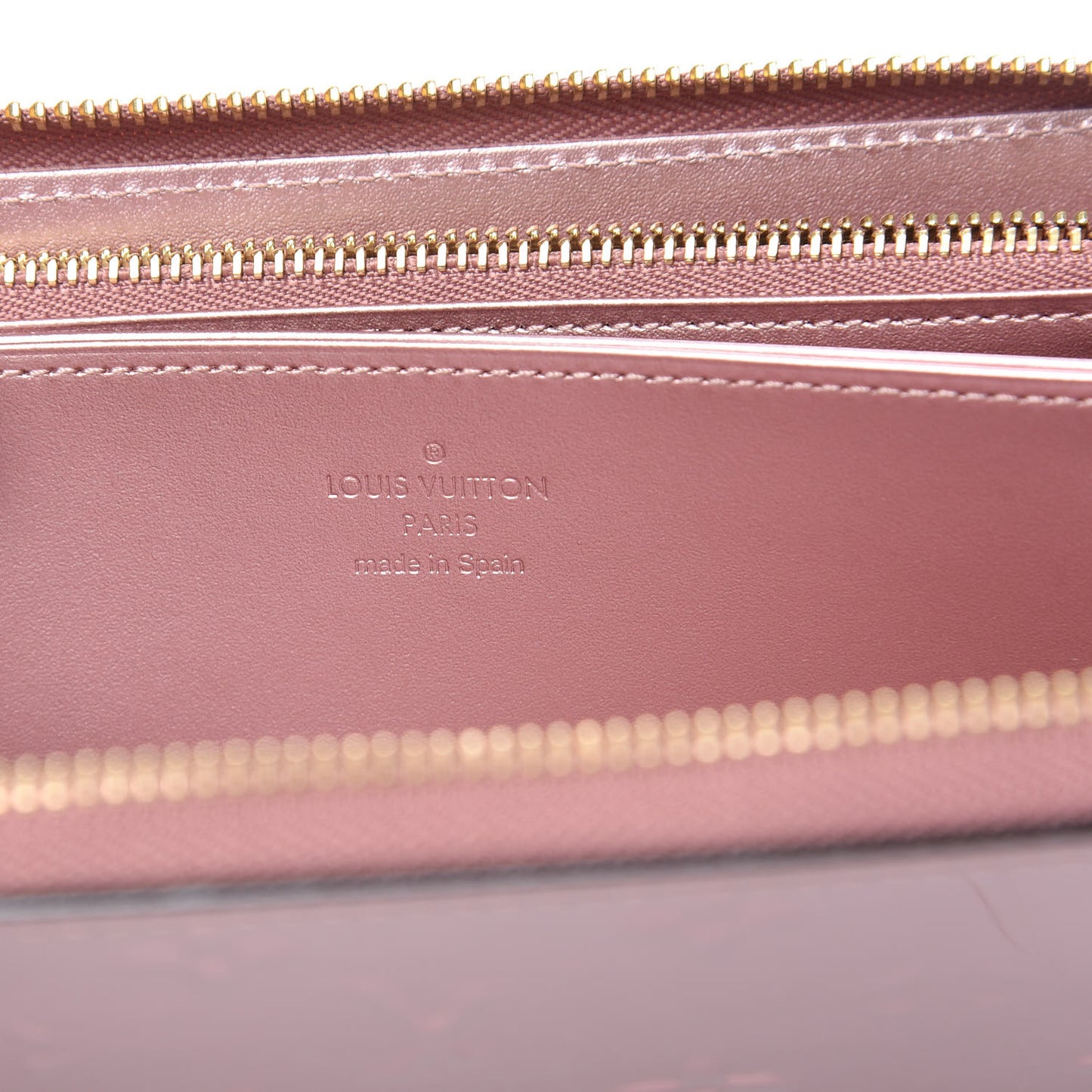 Vernis Zippy Wallet Metallic Pale Pink