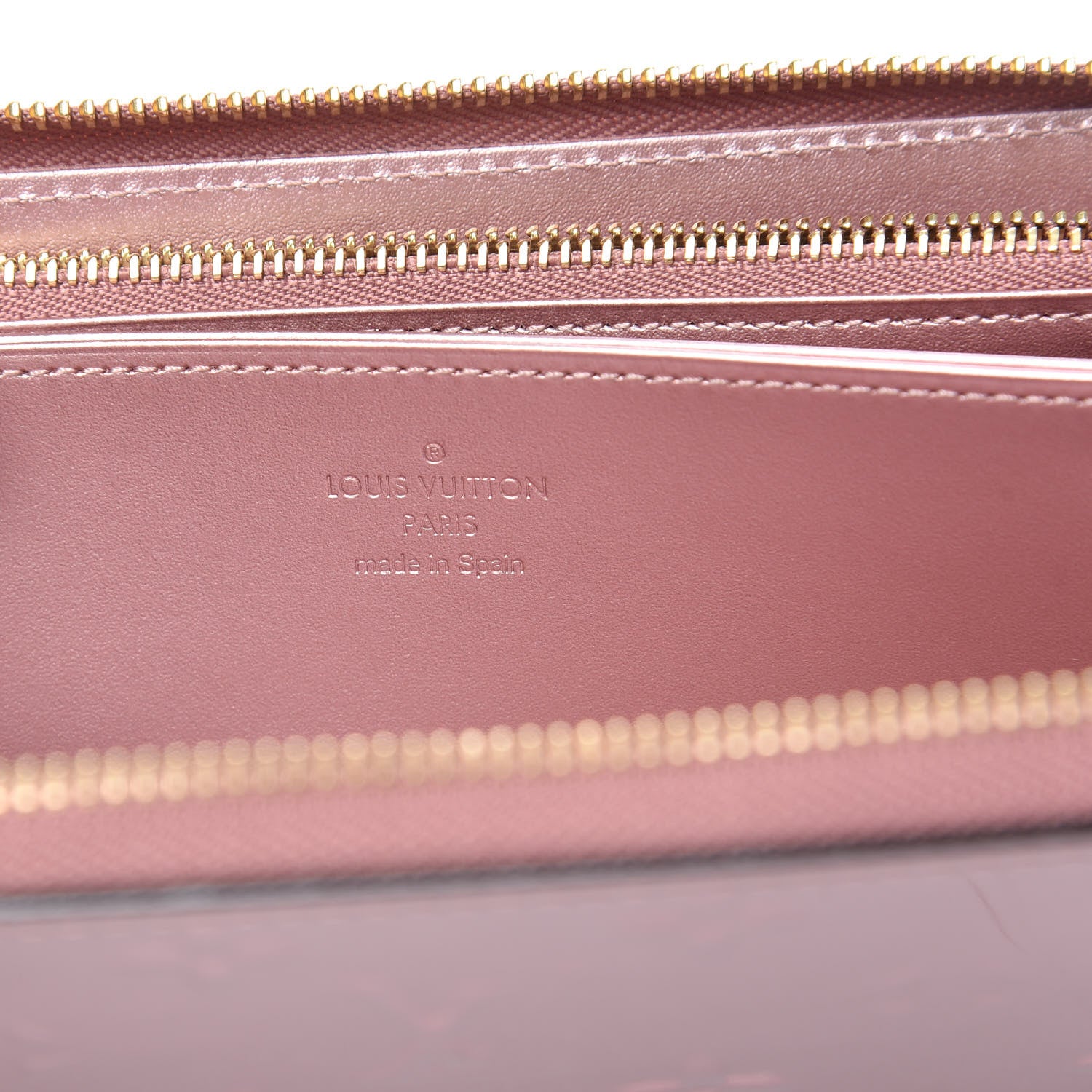 Louis Vuitton Vernis Zippy Wallet Metallic Pale Pink 6 of 9
