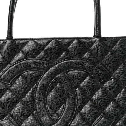 Chanel Caviar Quilted Medallion Tote Black 10 of 10