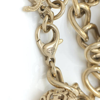 Chanel Pearl Crystal CC Bracelet Gold 5 of 5